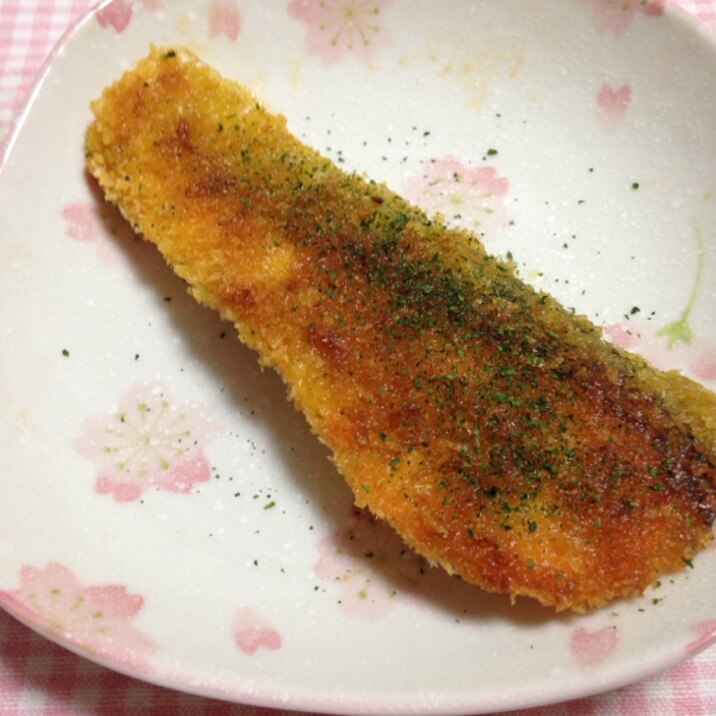 鮭のカレーパン粉焼き